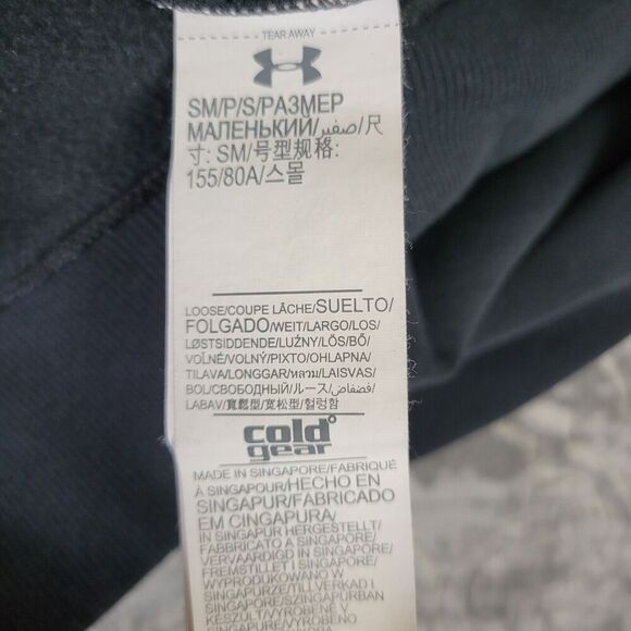 Under Armour Hoodie Womens Small Black Powerhouse Fast Pitch Softball Sweatshirt - Picture 7 of 8